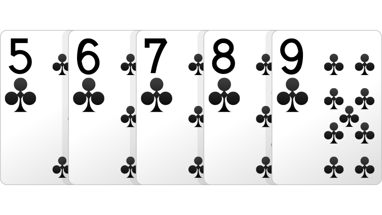 straight flush hand